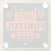 Dessous-de-verre En Verre Novelty Funny Bière Étiquette (Dos)