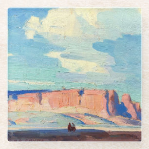 Dessous-de-verre En Verre Nuages d'Arizona par Edgar Payne