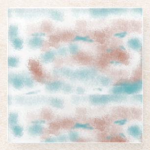 Dessous-de-verre En Verre Nuages de ton Terre Terre Terre