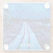 Dessous-de-verre En Verre Nuit des marais (Dos)