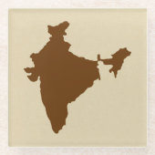 Dessous-de-verre En Verre Nutmeg Spice Modes Inde (Devant)