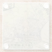 Dessous-de-verre En Verre Oakland, Berkeley, Alameda (Dos)