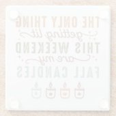 Dessous-de-verre En Verre Obtenir mes bougies automnales (Dos)