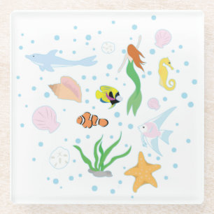 Dessous-de-verre En Verre Ocean