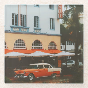 Dessous-de-verre En Verre Ocean Drive, South Beach, Miami