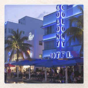 Dessous-de-verre En Verre Ocean Drive, South Beach, Miami Beach 2