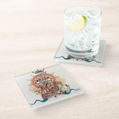 Dessous-de-verre En Verre Océan/navire (Incliné)