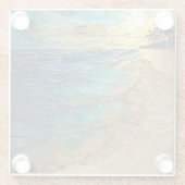 Dessous-de-verre En Verre Ocean Waves Coastal Art Decor (Dos)
