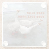 Dessous-de-verre En Verre Oie blanche (Dos)