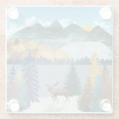 Dessous-de-verre En Verre Oie du soleil (Dos)