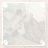 Dessous-de-verre En Verre Oiseau de gibier Audubon (Dos)