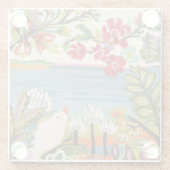 Dessous-de-verre En Verre Oiseaux dans le jardin (Dos)