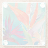 Dessous-de-verre En Verre Oiseaux vivants du paradis (Dos)