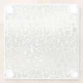 Dessous-de-verre En Verre Ombre d'impression Gold Zebra (Dos)