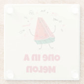 Dessous-de-verre En Verre One in a Melon - Watermelon Dessous de verre Desig (Dos)