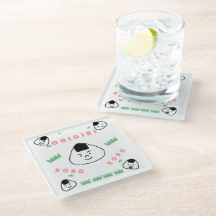 Dessous-de-verre En Verre Onigiri Koro Koro (les boules de riz roulantes)