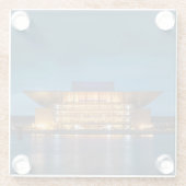 Dessous-de-verre En Verre Opéra de Copenhague (Dos)