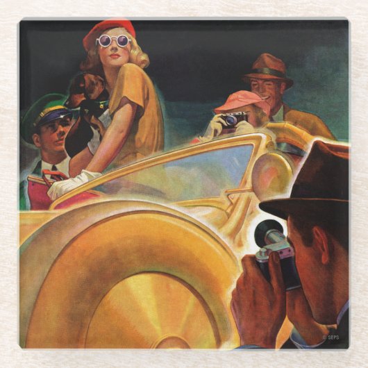 Dessous-de-verre En Verre Opportunité photo (Devant)