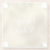 Dessous-de-verre En Verre Or chic (Dos)