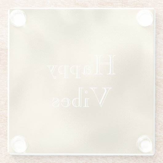 Dessous-de-verre En Verre Or chic (Dos)