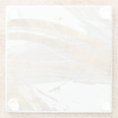 Dessous-de-verre En Verre Or et gris (Dos)