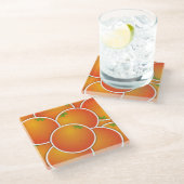 Dessous-de-verre En Verre Oranges funky (Incliné)
