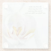 Dessous-de-verre En Verre Orchidée dans le blanc (Dos)