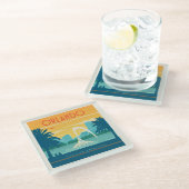 Dessous-de-verre En Verre Orlando Floride (Incliné)