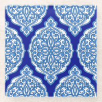Ornement turc, bleu-blanc de luxe.
