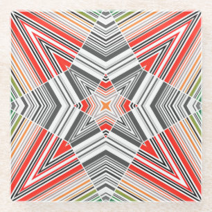 Dessous-de-verre En Verre Ornementale : Striped Arrière - plan sans couture