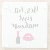 Dessous-de-verre En Verre Oui mais première expression mignonne du (Dos)