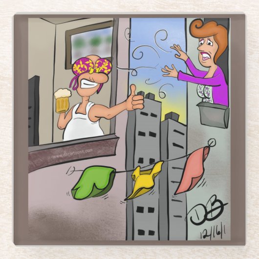 Dessous-de-verre En Verre Oups  (Devant)