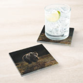 Dessous-de-verre En Verre Ours (Incliné)