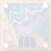 Dessous-de-verre En Verre Ours auréoles nordiques (Dos)