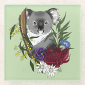 Dessous-de-verre En Verre Ours Koala (Devant)