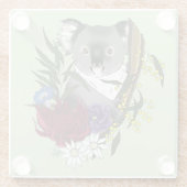 Dessous-de-verre En Verre Ours Koala (Dos)