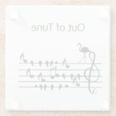 Dessous-de-verre En Verre Out of Tune Flamingo (Dos)