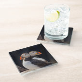 Dessous-de-verre En Verre Paires de macareux (Incliné)