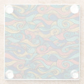 Dessous-de-verre En Verre Paisley haché (Dos)