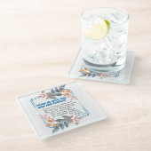 Dessous-de-verre En Verre Paix sois avec toi (Incliné)