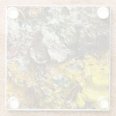 Dessous-de-verre En Verre Palette de l'artiste #1 (Dos)