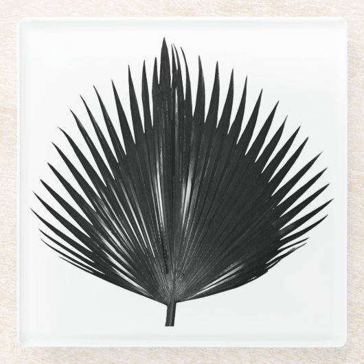 Dessous-de-verre En Verre Palm Botanique Tropical Print (Devant)