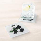 Dessous-de-verre En Verre Panda géant (Incliné)