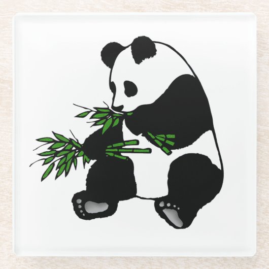 Dessous-de-verre En Verre Panda géant (Devant)