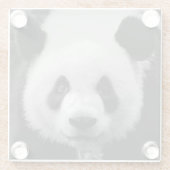 Dessous-de-verre En Verre Panda Pop Art (Dos)