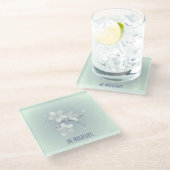 Dessous-de-verre En Verre Panneau Salle de thé Elégante main dessinée Teacup (Incliné)