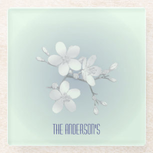 Dessous-de-verre En Verre Panneau Salle de thé Elégante main dessinée Teacup