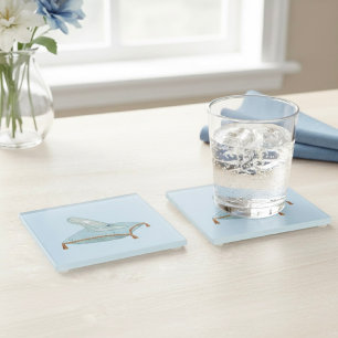 Dessous-de-verre En Verre Pantoufle de verre