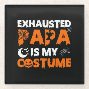Dessous-de-verre En Verre papa épuisé est mon costume