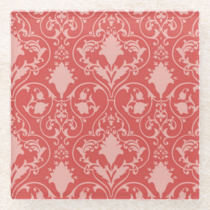 Dessous-de-verre En Verre Papier peint antique de rouleau